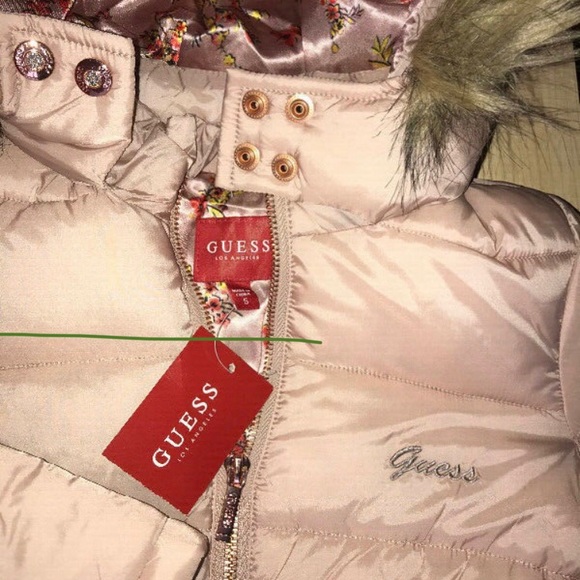 GUESS NEW w/tags. Winter Jacket rhinestone buttons giftable - Picture 5 of 8